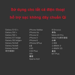 Đế Sạc Nhanh Không Dây 15W Chống Trượt Trên Ô Tô - Sạc Nhanh Iphone, Samsung, LG V30, Dễ Dàng Sử Dụng