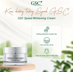 Kem Dưỡng Trắng GSC Speed Whitening Cream 50ml - Chống Nám, Cung Cấp Độ Ẩm, Làn Da Trắng Sáng, Đều Màu, Dưỡng Da Mịn Màng