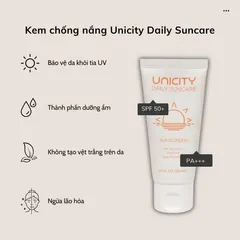 Kem Chống Nắng Unicity Daily Suncare SPF 50+, Bảo Vệ Da Toàn Diện, Duy Trì Độ Ẩm cho Da Mềm Mại, 50ml