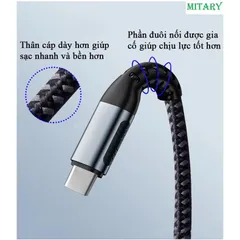 Cáp Sạc Nhanh Type C 100W - Chip E-Marker, Truyền Dữ Liệu Tốc Độ Cao, Phù Hợp Điện Thoại, Laptop, Bảo Hành 1 Đổi 1, Đổi Trả 30 Ngày