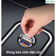 Tẩu Sạc Nhanh MITARY MTR0011 - Sạc 90W Ô Tô, Vỏ Kim Loại Siêu Nhỏ, 2 Cổng Type C & USB, Taxi và Du Lịch