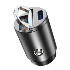 Tẩu Sạc Nhanh MITARY MTR0011 - Sạc 90W Ô Tô, Vỏ Kim Loại Siêu Nhỏ, 2 Cổng Type C & USB, Taxi và Du Lịch