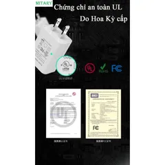 Củ Sạc Nguồn 5V USB MITARY MTR-023 Chứng Nhận UL - Sạc Camera, Đèn Led, Điện Thoại, An Toàn với 5 Chế Độ Bảo Vệ