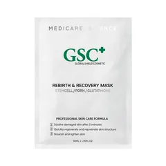 Mặt nạ GSC+ Rebirth & Recovery - Tái tạo và phục hồi da, cấp ẩm, giảm kích ứng cho mọi loại da, 10 miếng