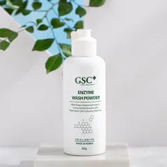 Sữa Rửa Mặt Bột GSC+ Enzyme 80g - Làm Sạch Sâu, Kháng Khuẩn, Phù Hợp Cho Da Mụn, Chiết Xuất Thực Vật Ẩm Mượt, Tái Tạo Da Khỏe Mạnh