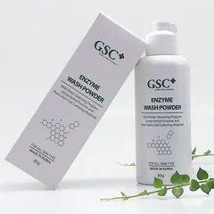 Sữa Rửa Mặt Bột GSC+ Enzyme 80g - Làm Sạch Sâu, Kháng Khuẩn, Phù Hợp Cho Da Mụn, Chiết Xuất Thực Vật Ẩm Mượt, Tái Tạo Da Khỏe Mạnh