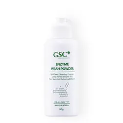 Sữa Rửa Mặt Bột GSC+ Enzyme 80g - Làm Sạch Sâu, Kháng Khuẩn, Phù Hợp Cho Da Mụn, Chiết Xuất Thực Vật Ẩm Mượt, Tái Tạo Da Khỏe Mạnh