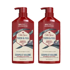 Dầu Gội Xả 2in1 Thick & Full Old Spice 650ML USA Mẫu Mới