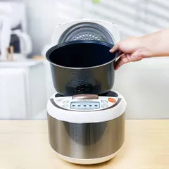 Nồi Cơm Điện Tử LocknLock EJR351BRW 1.8L - Nấu Cơm Thông Minh, Chống Dính, Thiết Kế Tiện Lợi cho Gia Đình 4-6 Người