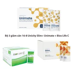 Bộ 3 giảm cân Unicity Slim + Unimate Chanh Gừng + Bios Life C - Giải pháp giảm mỡ hiệu quả cho sức khỏe và vóc dáng hoàn hảo