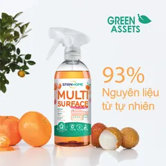 Xịt Làm Sạch Bếp Hữu Cơ Hương Quýt & Vải Stanhome 500ml - An Toàn Cho Da Nhạy Cảm, Hiệu Quả Cho Mọi Bề Mặt Nhà Bếp