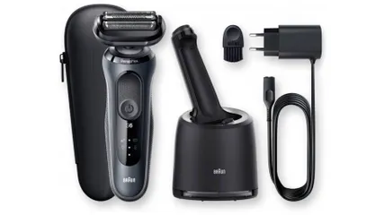 Máy cạo râu Braun Series 6 60-N7000cc - Cạo ướt & Khô, Pin Lithium-ion, Đầu cạo SensoFlex, Chống nước, Made in Germany