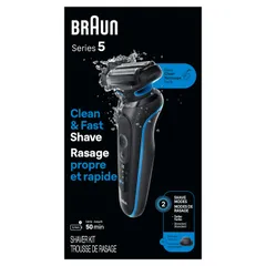 Máy Cạo Râu Braun Series 5 5118s Chính Hãng Đức - Cạo Sạch Nhanh Chóng Với 3 Lưỡi Linh Hoạt và Chế Độ Tiêu Chuẩn, Turbo
