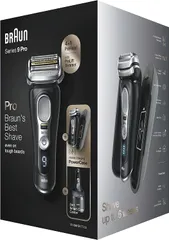 Máy Cạo Râu Điện Braun Series 9 Pro 9470CC Noir - Công Nghệ Cạo Râu Tiên Tiến, Sạc Pin Nhanh và Tính Năng Làm Sạch Thông Minh