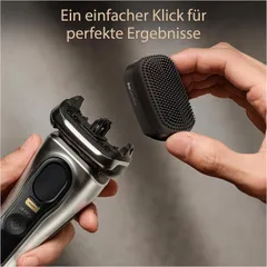 Máy cạo râu Braun Series 9 Pro+ 9597cc - Cạo Râu Sát, Bảo Vệ Da, Chống Nước, Trạm Vệ Sinh 6 Trong 1, Sạc Nhanh, Màu Bạc