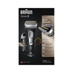 Máy Cạo Râu Điện Braun Series 9 9390cc - Công Nghệ SyncroSonic, Cạo Sát Nhẹ Nhàng, Made in Germany, Tặng Hợp Vệ Sinh