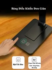 Đèn Học Chống Cận Tuyệt Đẹp 7W Điều Chỉnh Ánh Sáng 5 Màu Tích Điện 10.000mAh Gấp Gọn Mang Đi - Đèn Bàn Học Chất Lượng MITARY