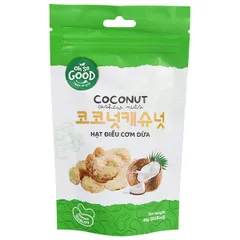 Hạt Điều Cơm Dừa Oh So Good - Snack Dinh Dưỡng Xuất Khẩu Béo Ngậy, Giàu Protein, Hương Vị Tuyệt Hảo - 5 Gói 40g
