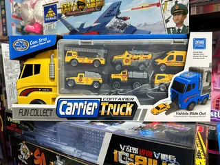 Xe Tải Lớn Chở 6 Xe Nhỏ - Đồ Chơi Trẻ Em Có Đường Trượt, Giao Màu Ngẫu Nhiên - Container Carrier Truck 818