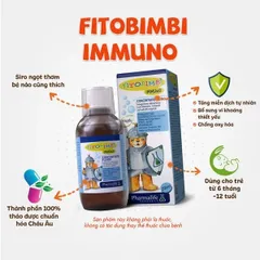 Siro Fitobimbi Immuno Bổ Sung Vitamin & Khoáng Chất Tăng Cường Đề Kháng Cho Trẻ (200ml) - Hỗ Trợ Sức Khỏe Và Phát Triển
