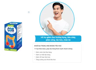 Viên uống giảm viêm đại tràng COS - Giải pháp tự nhiên cho tiêu hóa khỏe mạnh, nhập khẩu từ Mỹ - Hỗ trợ giảm triệu chứng đường ruột.