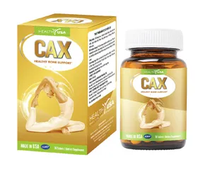 Viên uống bổ sung Canxi CAX - Giúp xương chắc khỏe, tăng cường hấp thu Canxi & Vitamin D, nhập khẩu Mỹ, dành cho trẻ em và người lớn