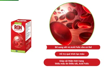 Viên uống bổ sung sắt và Acid Folic RON, chống thiếu máu, nhập khẩu Mỹ