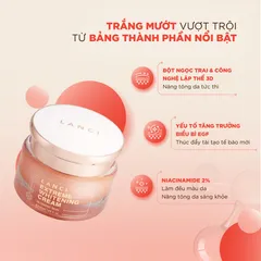 Bộ đôi Serum mờ nám 50ml và Kem dưỡng trắng 50ml LANCI dưỡng da trắng mướt