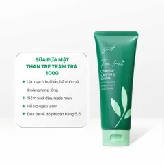 Sữa Rửa Mặt GUO Cho Bà Bầu Từ Than Tre & Tràm Trà - Kiềm Dầu, Dịu Nhẹ pH 5.5 100g - Giảm Mụn, Phù Hợp Da Nhạy Cảm