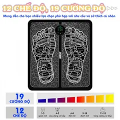 Máy Massage Xung Điện Bàn Chân Nikio NK-106 - Công Nghệ EMS & TENS, 12 Chế Độ, Giảm Đau Mỏi, Cải Thiện Tuần Hoàn Máu, Thiết Kế Tiện Lợi