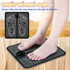 Máy Massage Xung Điện Bàn Chân Nikio NK-106 - Công Nghệ EMS & TENS, 12 Chế Độ, Giảm Đau Mỏi, Cải Thiện Tuần Hoàn Máu, Thiết Kế Tiện Lợi
