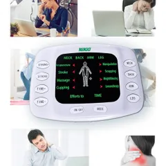 Máy Massage Xung Điện Nikio NK-105 - Thiết Bị Chăm Sóc Sức Khỏe Toàn Thân với 4 Miếng Dán và Dép Massage Chân, Tích Hợp 8 Chế Độ Thư Giãn