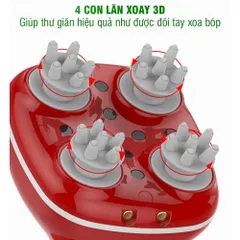 Máy Massage Đầu Cầm Tay NIKIO NK-111 - Giảm Đau Nhức, Chất Liệu Chống Nước, Đèn Hồng Ngoại, Thư Giãn, Giải Tỏa Stress