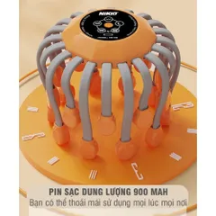 Máy Massage Đầu Bạch Tuộc Nikio NK-113 - Thiết Kế 3D, Công Nghệ Rung, 20 Chân Massage, Kích Thích Tuần Hoàn Máu, Thư Giãn Tinh Thần