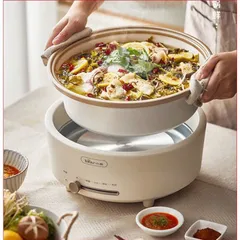 Nồi Lẩu Điện Đa Năng Bear DHG-P50F1 - Thiết Kế Sang Trọng, 5L, Công Suất 1500W, Thích Hợp Lẩu, Nấu, Chiên, Rán, Dễ Dàng Vệ Sinh