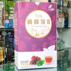 Trà Túi Lọc Rau Má Tía Tô GIGA - Giúp Thanh Nhiệt Mát Gan (Hộp 90 gói)
