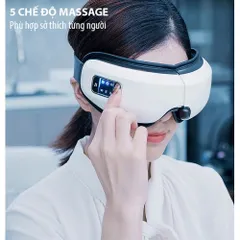Máy Massage Mắt Nikio NK-116 - Công Nghệ Xoa Bóp Khí Nén, Nhiệt Nóng & Bluetooth Kết Nối Nghe Nhạc Thư Giãn Tối Ưu