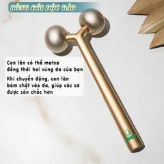 Con Lăn Massage Nâng Cơ Mặt 3D Nikio NK-125G - Làm Thon Gọn, Tạo Đường Nét Vline Cho Khuôn Mặt Tươi Trẻ, Săn Chắc