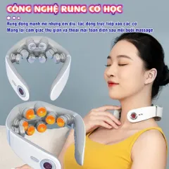 Máy Massage Cổ Xung Điện Nikio NK-131 - 8 Điện Cực, Nhiệt Sưởi, 2 Miếng Dán Điện Tử - Giải Pháp Thư Giãn Tối Ưu cho Cổ và Vai
