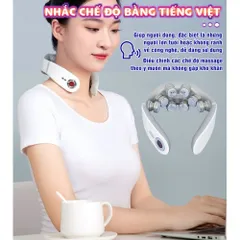 Máy Massage Cổ Xung Điện Nikio NK-131 - 8 Điện Cực, Nhiệt Sưởi, 2 Miếng Dán Điện Tử - Giải Pháp Thư Giãn Tối Ưu cho Cổ và Vai