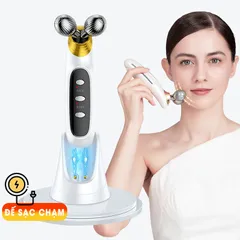 Máy Nâng Cơ Mặt Nikio NK-125 - Thiết Bị Massage Để Tạo Cằm V-Line, Công Nghệ Điện Di EMS Giúp Da Tươi Trẻ, Chống Lão Hóa