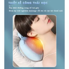 Gối Massage Hồng Ngoại Không Dây Nikio NK-135DC - Xoa Bóp 4D, Sưởi Nóng, Pin Sạc 2600mAh, Giảm Đau Cổ Vai Gáy, Tiện Lợi Sử Dụng Mọi Nơi