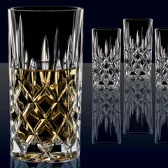 Bộ 6 cốc Nachtmann Noblesse 375ml - Chất liệu pha lê cao cấp, Thiết kế sang trọng, Phù hợp cho rượu whisky và trang trí đẳng cấp