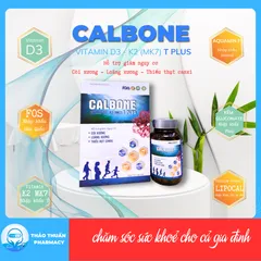 Viên uống bổ sung canxi - CALBONE VITAMIN D3 - K2 (MK7) T PLUS