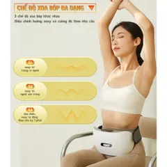 Máy massage bụng pin sạc Nikio NK-166DC - Công nghệ xoa bóp nhiệt hồng ngoại, giảm mỡ bụng hiệu quả, hỗ trợ tiêu hóa, dễ sử dụng