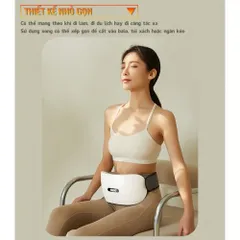 Máy massage bụng pin sạc Nikio NK-166DC - Công nghệ xoa bóp nhiệt hồng ngoại, giảm mỡ bụng hiệu quả, hỗ trợ tiêu hóa, dễ sử dụng