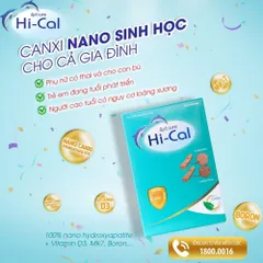 Viên Canxi Nano Sinh Học Avisure Hical - Bổ Sung Canxi Cho Bà Bầu, Đang Cho Con Bú, Người Cao Tuổi - Hộp 60 Viên