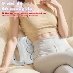 Máy massage lưng Nikio NK-272 PRO - Đấm lưng 6 đầu, 9 chế độ, 20 cường độ, pin sạc 2000mAh, thư giãn và giải tỏa căng thẳng hiệu quả