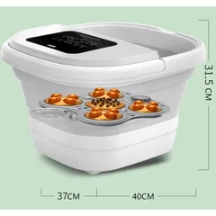 Bồn Ngâm Chân Massage Gấp Gọn Nikio NK-193 - Thiết Kế Tiện Lợi, Công Nghệ Nóng PTC, 4 Chế Độ Ngâm Chân, Điều Khiển Remote