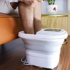 Bồn Ngâm Chân Massage Gấp Gọn Nikio NK-193 - Thiết Kế Tiện Lợi, Công Nghệ Nóng PTC, 4 Chế Độ Ngâm Chân, Điều Khiển Remote